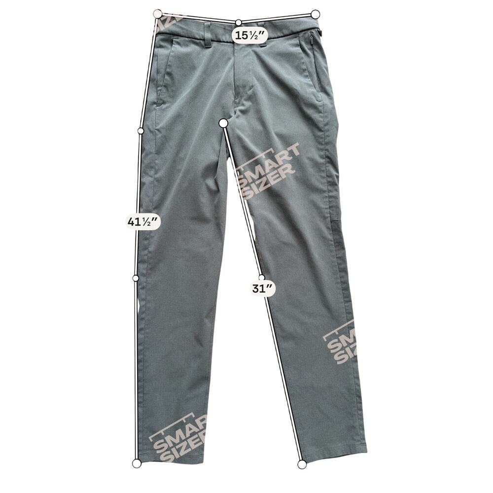 Lululemon Mens Commission Slim Fit Pants Ventlight Size 29 Grey Sage Casual - Picture 7 of 7